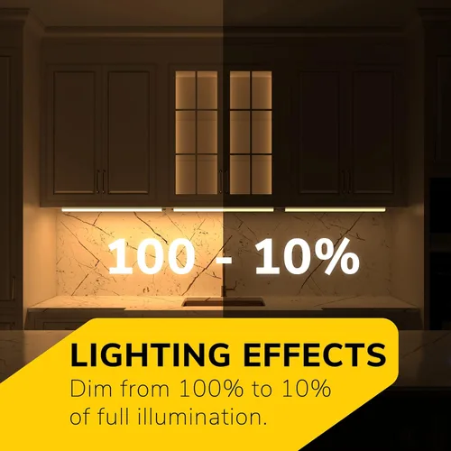 Vista 4 de Getinlight iluminación LED de 30 pulgadas para debajo del gabinete, solo con cableado, 3 colores seleccionables 3000K/4000K/5000K, regulable