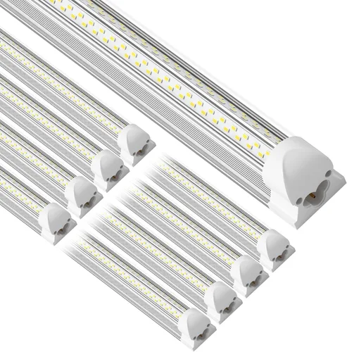 ONLYLUX Luces LED para tienda de 4 pies, 45 W, 5000 K, 6750 lm con enchufe de EE. UU. de 5 pies, paquete de 8