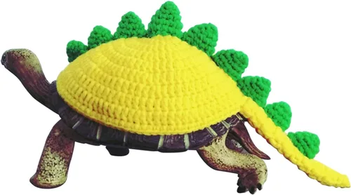 Vista 9 de Suéter de tortuga, rojo, lana, tejido, 5 pulgadas, fácil de poner y quitar, cómodo, para todas las razas, Navidad, Halloween, animales, ropa