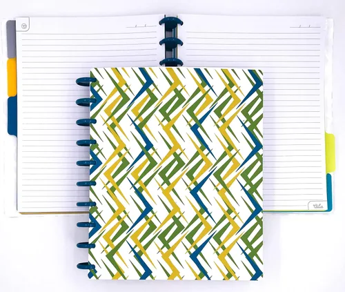 Vista 26 de Talia - Cuadernos de notas con tapas, planificador, personalizables, (Rosa de los 90, Junior (5.5 pulgadas x 8.5 pulgadas))