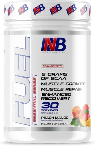 BCAA en polvo, 0.18 oz de aminoácidos BCAA, bebida de recuperación después del entrenamiento para construcción muscular, recuperación y resistencia,