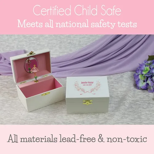 Vista 4 de My Bambino Joyero personalizado con diseño de mariquita y bailarina