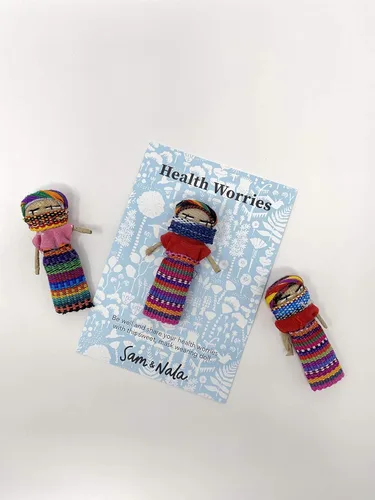 Vista 25 de Sam & Nala Muñecos preocupados, muñeca de Guatemala, completamente hecha a mano de tela guatemalteca, aporta comodidad y paz a todos los que te