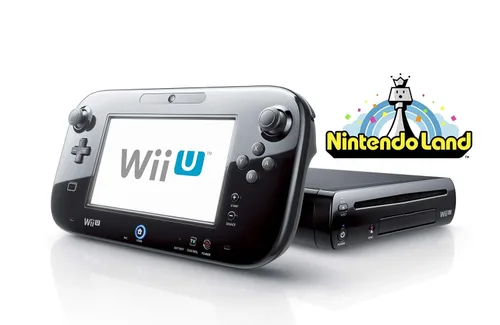 2017Newest Nintendo Wii U DeluxeJuego de 32GB con Nintendo land-black Refurbished Certificado