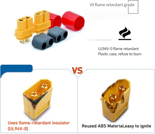 Vista 7 de 20 pares de conectores XT60 XT60H macho hembra enchufes de alimentación para batería Lipo Aviones RC Drone RC Cars..