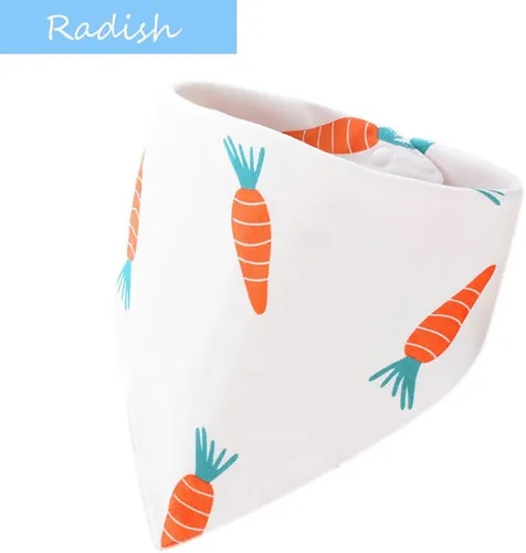 Vista 6 de Baberos 100% algodón para bebé, bandana para niño y niña, 9 baberos para babear, dentición y alimentación