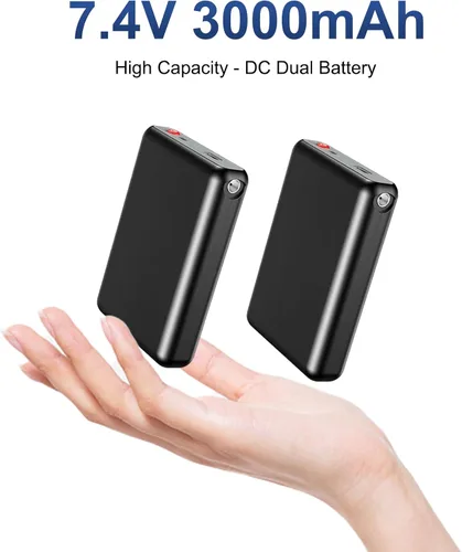 Vista 2 de Batería recargable de polímero de litio de 7.4V 3000mAh para guantes calentados