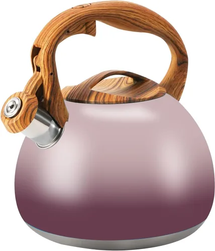 Vista 23 de Tetera FOEDO para estufa, hervidor silbante fuerte para hervir agua, café o leche, hervidor de acero inoxidable pesado de 3.2 cuartos con mango