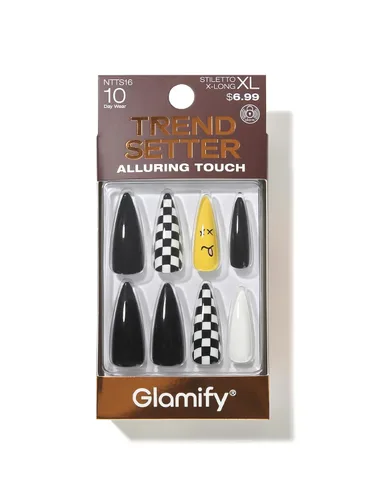 Vista 9 de Absolute New York Glamify Almond - Uñas a presión medianas Trendsetter NTTS10 Almond Medium