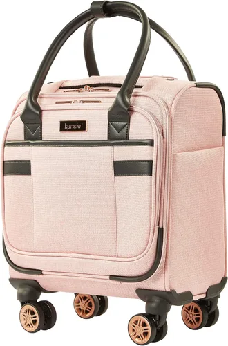 Vista 7 de kensie Hudson Softside - Juego de equipaje giratorio de 3 piezas Rosa Hudson Softside - Juego de equipaje giratorio de 3 piezas