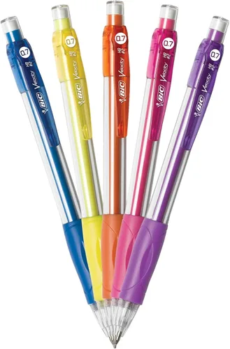 Vista 3 de BIC Lápices mecánicos Velocity, con barril colorido, punta media (0.7mm), paquete de 2 unidades de lápices mecánicos con borradores