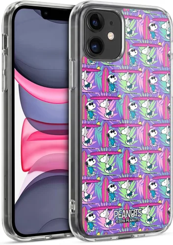 Vista 89 de Head Case Designs Funda de gel suave con licencia oficial de Peanuts Tropical Surf Snoopy Aloha Disco compatible con Apple iPhone 13 Mini