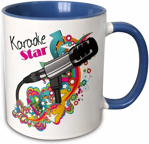 Vista 9 de 3D Rose 115368_4 - Taza de cerámica de dos tonos, 11 onzas, color negro y blanco