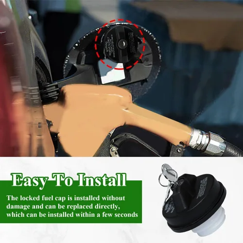 Vista 7 de Tanque de combustible con tapa de gas con llave, tapa de gasolina con bloqueo de tapa de combustible de repuesto para Toyota 4Runner, Chevy