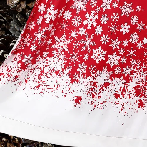 Vista 6 de CAROMIO Cortinas de Navidad de 52 x 84 pulgadas para sala de estar, decoración de copos de nieve con ojales, cortinas de oscurecimiento