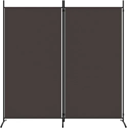 Vista 64 de vidaXL Divisor de habitación de 5 paneles en color blanco, ideal para dormitorio, sala de estar, apartamento de estudio, hecho de material de tela