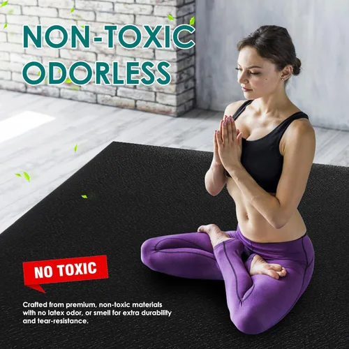 Vista 8 de Large Exercise Mat, 8' x 6'/8' x 4'/6' x 4' Extra Durable Workout Mats for Home Gym Flooring, High-Density Gym Mats Cardio Mat for Jump Rope, MMA