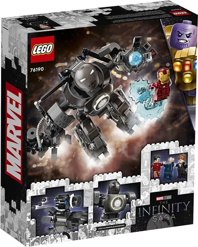 Vista 4 de LEGO Marvel Iron Man Monger Mayhem Set 76190, Avengers Mech - Juguete de construcción, figura de acción, con figuras de Iron Man, Obadiah Stane