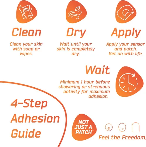 Vista 7 de Not Just A Patch X-Patch - Parches con sensor CGM (paquete de 20), resistentes al agua, Omnipod 5 parches adhesivos, duraderos para un