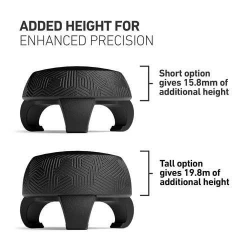 Vista 2 de SCUF Universal Thumbstick Grips 4 Pack with 2 Bases - Tactic - Black