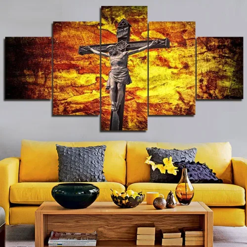 Vista 112 de TUMOVO Jesús Christian - Pintura sobre lienzo de 5 piezas