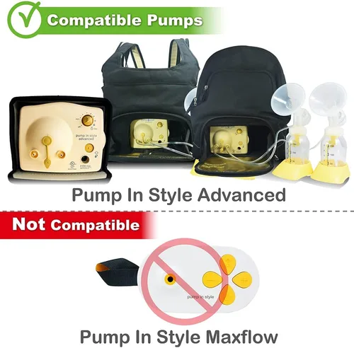 Vista 2 de Nenesupply Piezas de bomba con bridas de 17mm compatibles con bomba Medela Pump in Style Extractor de leche No son piezas originales de bomba Medela