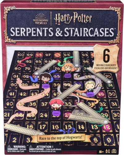 Vista 11 de Spin Master Games, El baúl de juegos del Mundo Mágico de Harry Potter de 6 en 1 con caja de almacenamiento de madera, para fanáticos