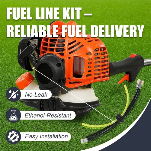 Vista 7 de Podoy SRM210 Kit de realimentación de filtro de aire con bujía, bombilla de cebador, manguera de línea de combustible para compatible con Echo