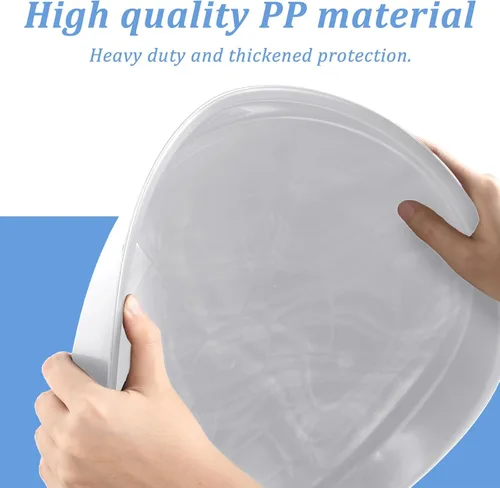 Vista 3 de Eccliy Paquete de 6 platillos de plástico resistentes para macetas, platillos grandes para macetas, bandejas de agua de plástico para interiores