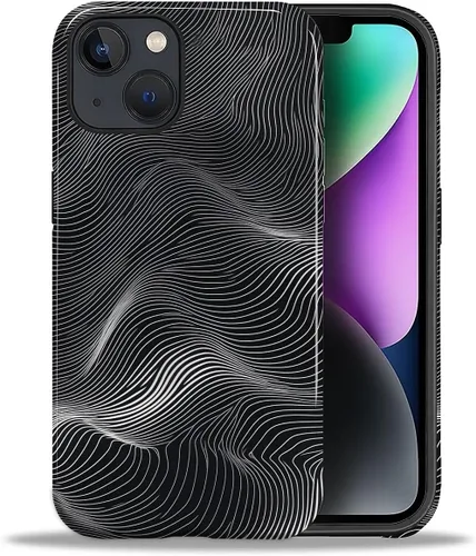 Vista 84 de ZHEGAILIAN Funda para iPhone 11, carcasa dura a prueba de golpes + silicona suave 2 en 1 híbrida, parachoques a prueba de caídas - Vidrio manchado
