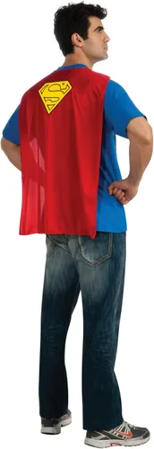 Vista 3 de Playera con capa disfraz de Superman DC Comics