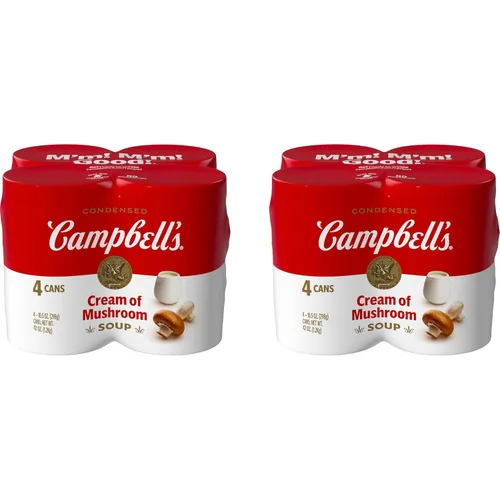 Vista 11 de Campbell's Cream of Mushroom - Sopa condensada de crema de champiñones, lata de 10.5 onzas