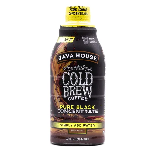 Vista 8 de JAVA HOUSE Café Cold Brew, concentrado líquido colombiano 4:1, botella de 32 onzas