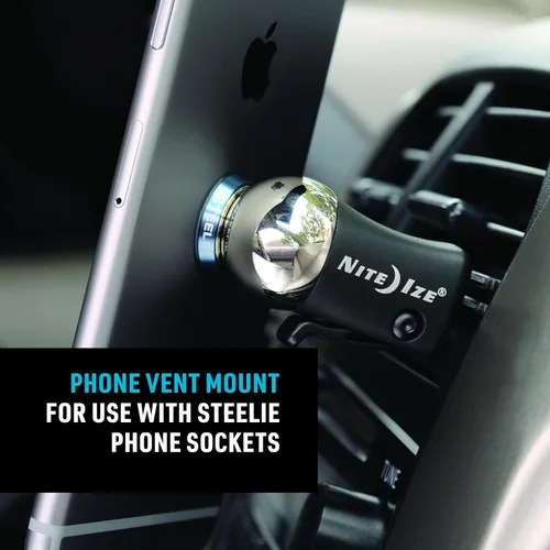 Vista 10 de Nite Ize Steelie - Soporte de ventilación adicional para teléfonos celulares, accesorios de teléfono compatibles con el sistema de montaje magnético