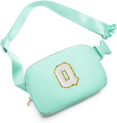 Vista 45 de Gitus Regalos de cumpleaños para niñas de 8, 9, 10, 11, 12, 13 años, cangurera personalizada, bolsa cruzada con letra inicial, bolsa para cinturón