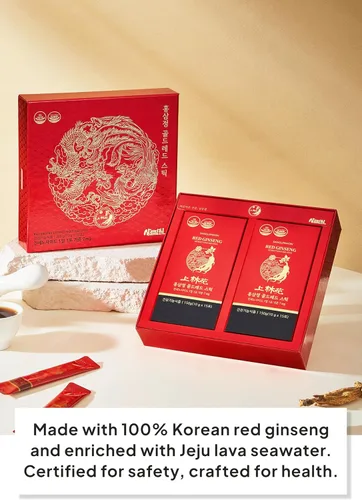 Vista 2 de Korean Food Sanglimwon Red Ginseng Gold Stick, 7 mg de ginsenósidos, 30 varillas, extracto coreano de Panax ginseng para vitalidad y bienestar