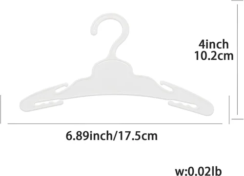 Vista 7 de MSYO 20 ganchos de muñeca para ropa de muñeca de 18 pulgadas, accesorios resistentes para colgar muñecas, funcionan muy bien con varillas de menos