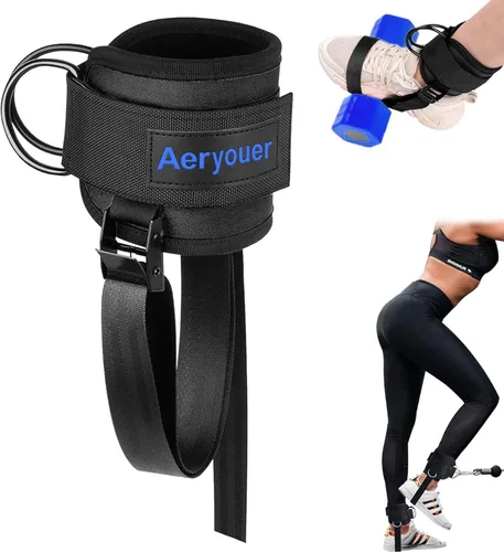 Vista 8 de Dumbbell Foot Attachment, Tibialis Trainer, Adjustable Ankle Weights, Leg Workouts at Home for Hip Flexors,Ankle Straps for Weight Lifting,Shin