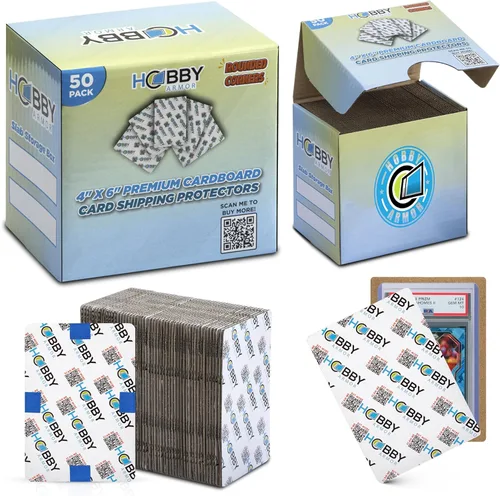 Vista 8 de Hobby Armor - Paquete de 100 protectores de envío de tarjetas coleccionables graduadas, 4 x 6 pulgadas con esquinas redondeadas, protector