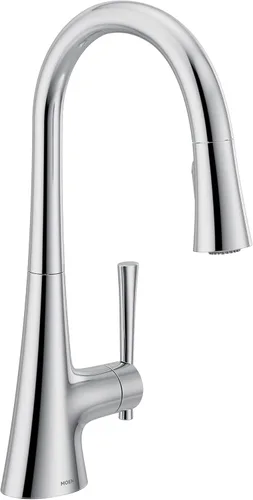 Vista 13 de Moen 9126EVC Kurv Smart Grifo de cocina con rociador desplegable sin contacto con control por voz y Power Boost, cromado