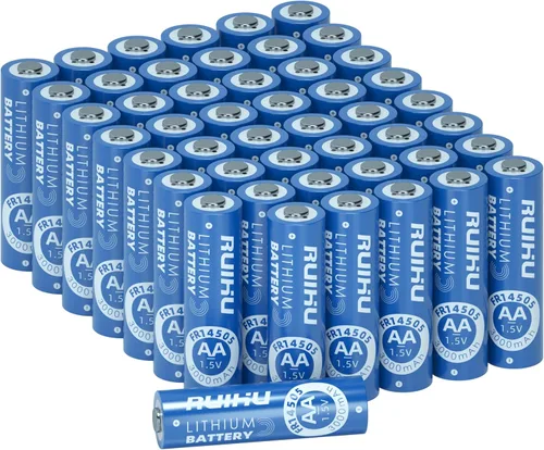 Vista 15 de Paquete de 32 pilas AA de hierro de litio doble A, 1.5 V, 3000 mAh, baterías de litio AA de larga duración para cámara Blink, repuesto de batería