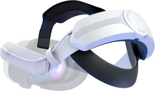 Aubika Fast Charging Head Strap for Meta Quest 3 with Built-in 8000 mAh Battery Pack, Elite Strap Replacement, Foldable and Adjustable Accessories