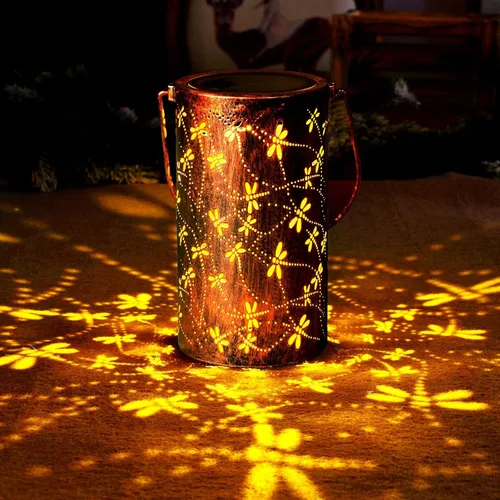Vista 11 de Homemory Faroles solares de abeja impermeables para exteriores, regalos de cumpleaños para mujeres, mamá, abuela, luces solares LED, decoración