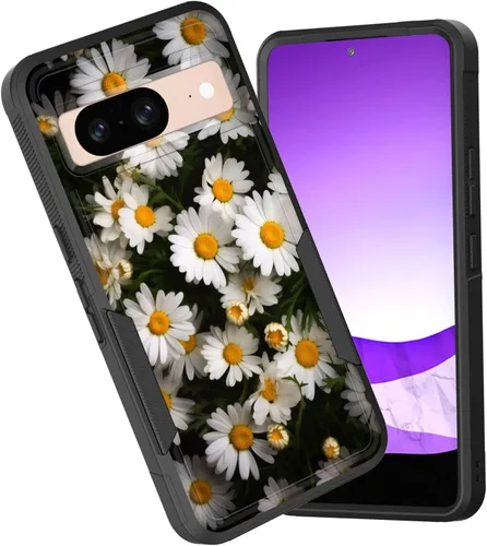 Vista 69 de Funda para Pixel 7a, funda protectora híbrida de doble capa resistente a prueba de golpes de policarbonato duro de silicona suave TPU para Google