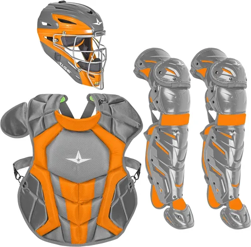 Vista 16 de All-Star Eje S7 de 9 a 16 años – Kit de equipo de captura de béisbol (incluye casco, protector de pecho, protectores de piernas), cumple con NOCSAE