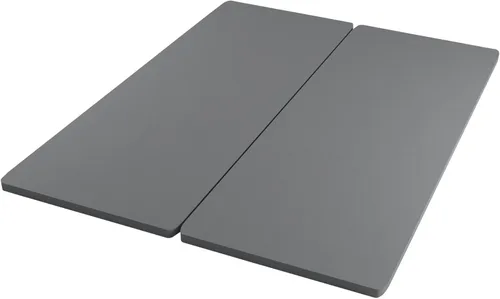 Vista 2 de Zayton, Tabla dividida de 1.5 pulgadas para colchón/cama, totalmente montada, comodidad y apoyo mejorados, Queen, gris