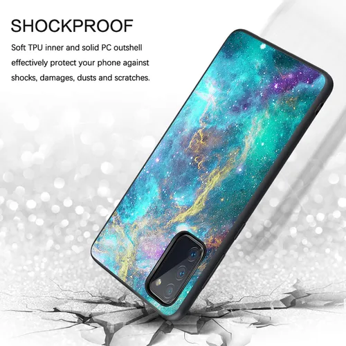 Vista 3 de BENTOBEN Funda para Galaxy S20 FE, funda para teléfono Samsung S20 FE 5G, ajuste delgado, que brilla en la oscuridad, híbrido, policarbonato duro