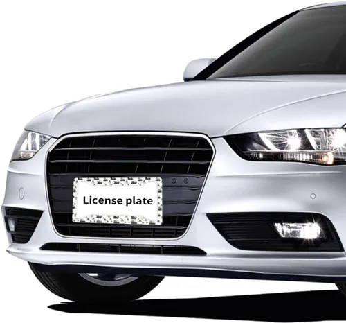 Vista 7 de 2 marcos de matrícula de automóvil para mujeres y hombres, impresión vintage de excavadora, cubierta de aluminio sólido para placa de matrícula