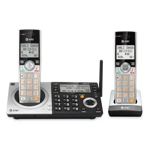 Vista 17 de AT&T BL3107-4 Teléfono doméstico inalámbrico DECT 6.0 de 4 teléfonos con Bluetooth, sistema de contestación, bloqueo de llamadas inteligente, rango
