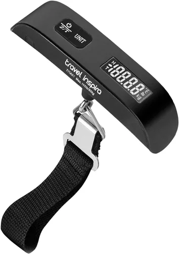 Vista 2 de travel inspira Báscula digital para equipaje, báscula de equipaje, 110 libras 110.2 lbs, batería incluida, Balanza digital para equipaje portátil
